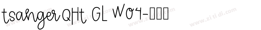 TsangerQHT GL W04字体转换